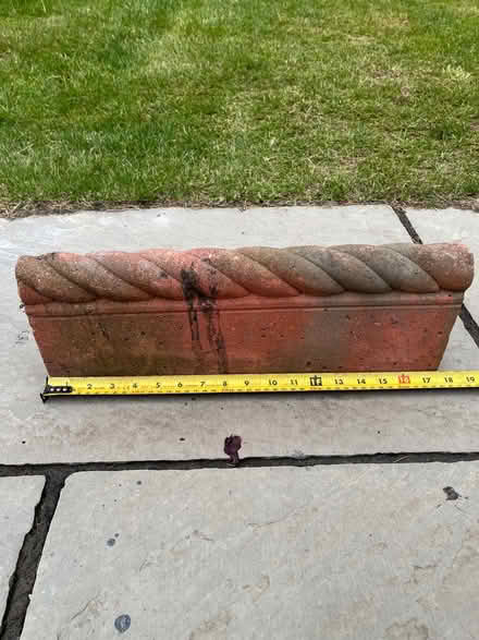 Photo of free Terracotta curb stones with rope detail on top (Llandrindod LD1) #1