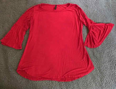 Photo of free Red 3/4 Bell Sleeve Top XL (West 7th) #1