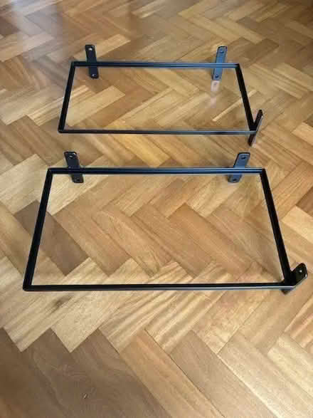 Photo of free Metal & glass shelves (565 mm x 320 mm) x 2 (The Cedars Estate WD3) #1