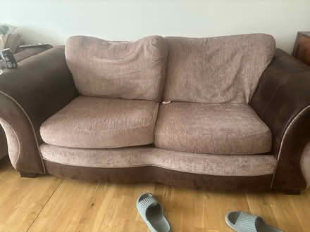 Photo of free Large sofa, small sofa bed,armchair and footstool (Yeading UB4) #2