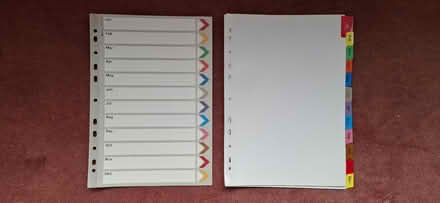 Photo of free File Dividers (Monthly) (Harrogate HG1) #1