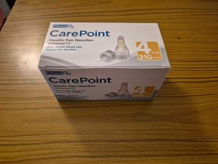 Photo of free GlucoRX 4mm care point insulin pen needles (Station Area RG21) #1