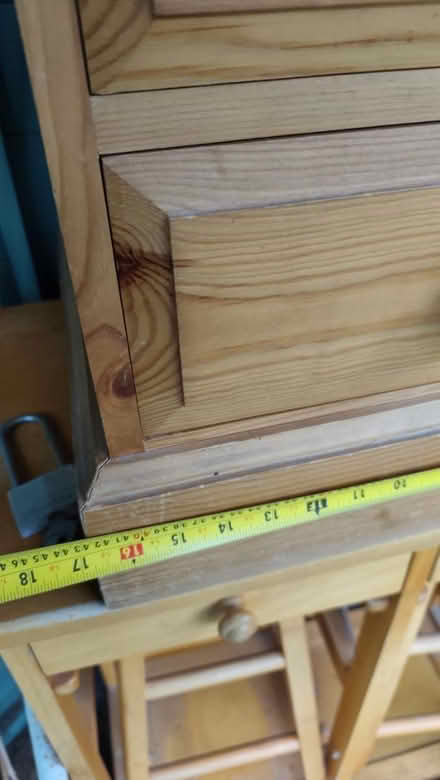 Photo of free Bedside table solid pine (Wessex Road SN14) #3