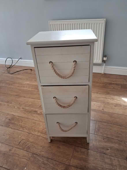 Photo of free Grey 3 drawer bath or bedroom cabinet (Town Centre SG5) #1