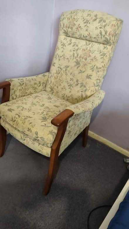 Photo of free Floral arm chair (Wessex Road SN14) #2