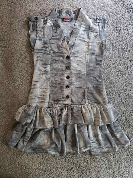 Photo of free Gray Ruffle Dress Small (West 7th) #1