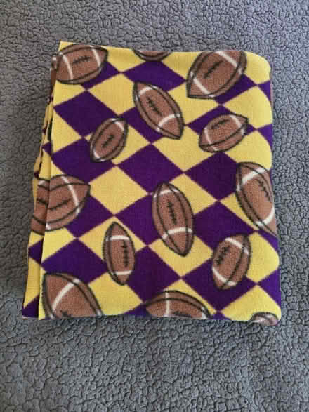 Photo of free Purple & Yellow Football Fleece (West 7th) #3