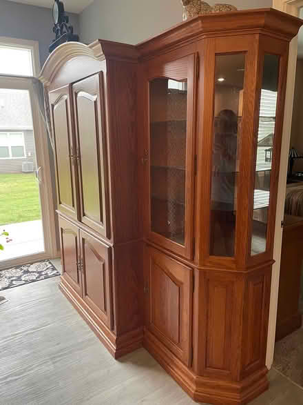 Photo of free Entertainment hutch/curio (Near Rt 25 $ Rt 56) #2