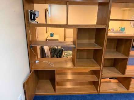 Photo of free 2 wooden shelving units / bookcases (Danbury off Federal Road) #4