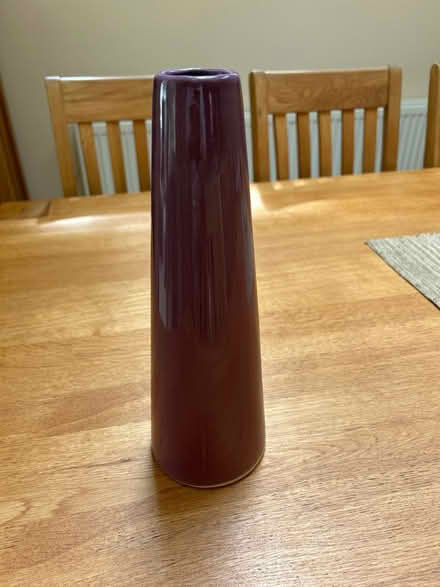 Photo of free Tall purple vase (Mansfield nottinghamshire) #1