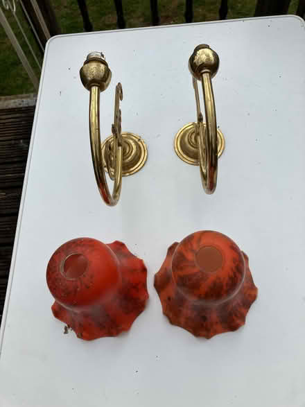 Photo of free Brass Wall Lights (Catchgate Plantation NN12) #2