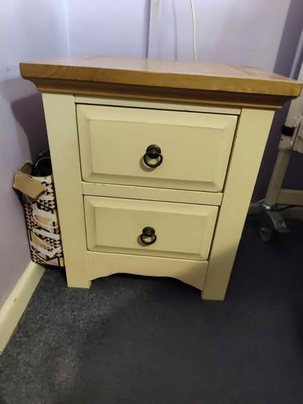 Photo of free 2 X bedside tables (Wessex Road SN14) #1