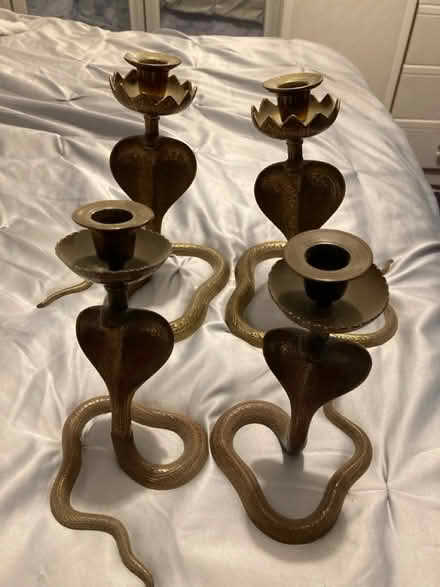 Photo of free Brasss candle snakes (Swindon SN5) #1