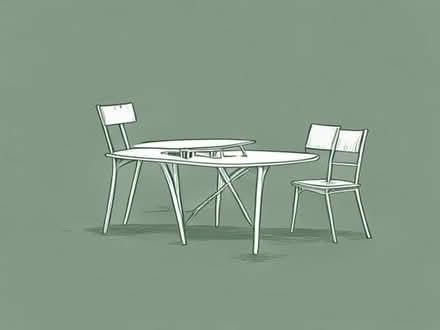 Photo of Folding table and chairs (Kitts Green B33) #1