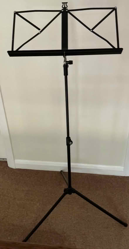 Photo of free Music stand, fully adjustable, folds down for easy transport (Booker HP12) #1