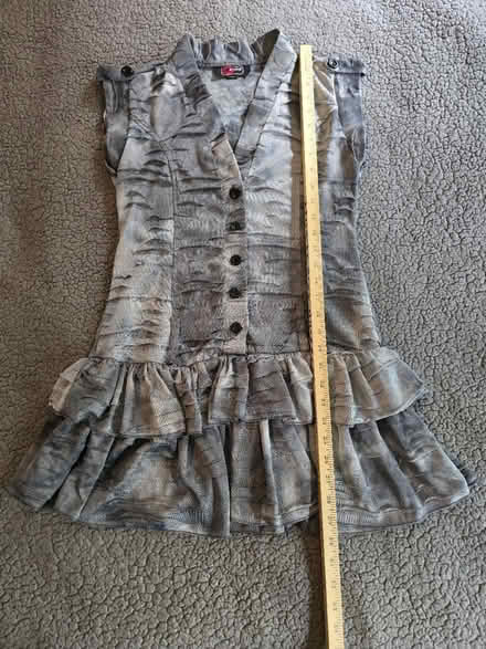 Photo of free Gray Ruffle Dress Small (West 7th) #2