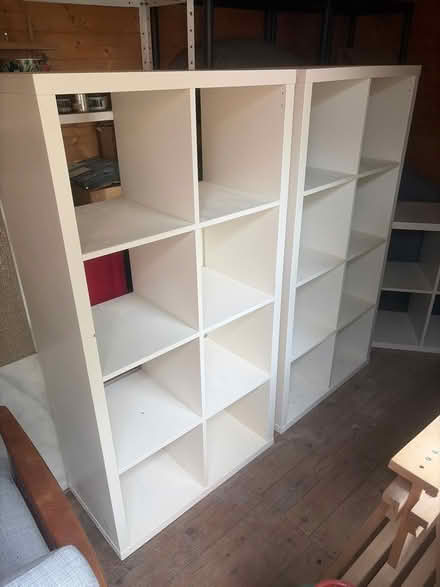 Photo of free White Ikea Kallax shelves (Ravenscourt Park W6) #1
