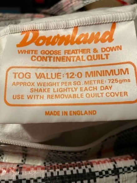 Photo of free Double down and goose feather duvet (Near Moreton in Marsh) #1