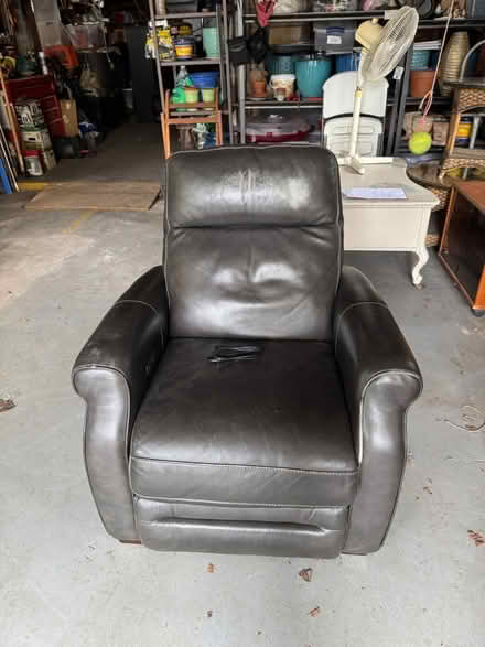 Photo of free Black Leather Recliner (Portland, CT) #1