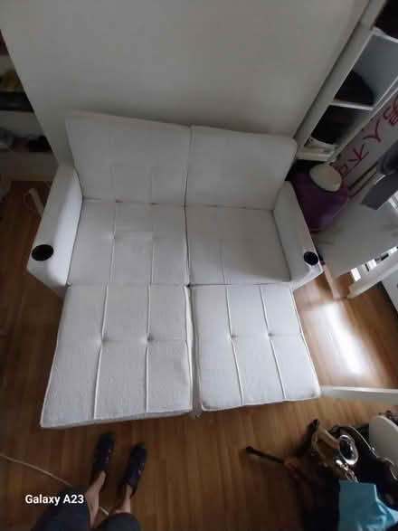 Photo of free Wayfair 2 seater white sofabed (Bayswater W2) #1