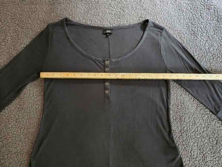 Photo of free Thin Gray 3/4 Sleeve Henley XL (West 7th) #2