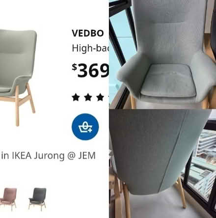 Photo of free Ikea high back armchair (Pioneer mrt station) #1