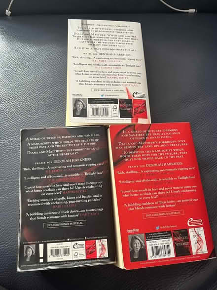 Photo of free A Discovery of Witches Trilogy by Deborah Harkness (New Eltham SE9) #4