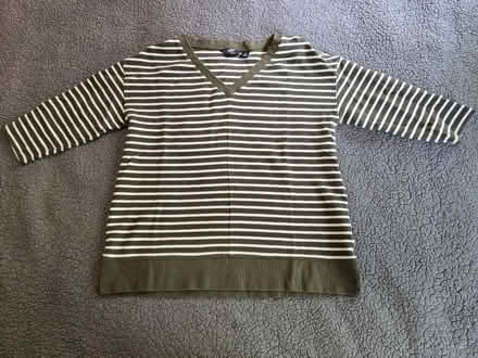 Photo of free Green White Striped Shirt L/P 14-16 (West 7th) #1