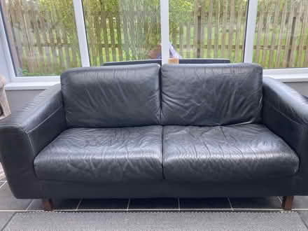 Photo of free Habitat Leather Sofa (Stoney Stratton BA4) #1