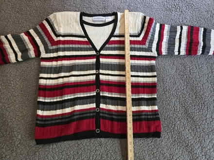 Photo of free Red White Black Striped Sweater Top (West 7th) #3