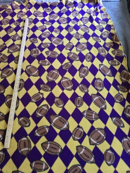 Photo of free Purple & Yellow Football Fleece (West 7th) #2