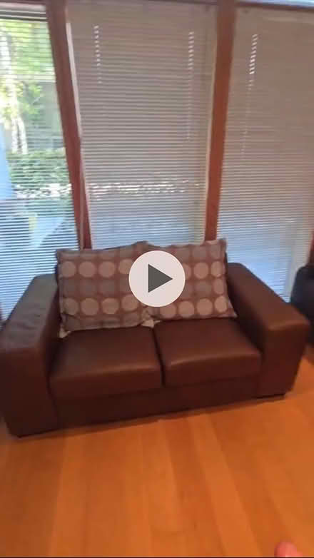 Photo of free Leather Sofa (Spencer Dock) #1