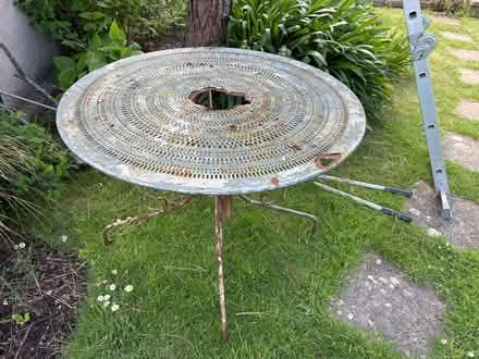 Photo of free Garden table. 1950s French. Restoration project? (Seaford BN25) #1