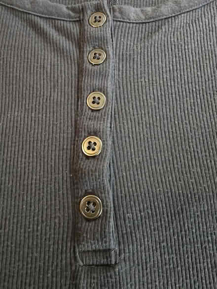 Photo of free Thin Gray 3/4 Sleeve Henley XL (West 7th) #4