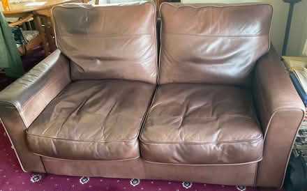 Photo of free Leather 2 seat sofa (Plymstock, Plymouth PL9) #1