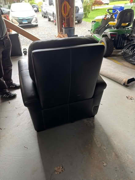 Photo of free Black Leather Recliner (Portland, CT) #4