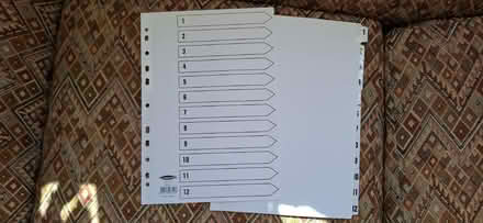 Photo of free File Divider Set (Numerical) (Harrogate HG1) #3