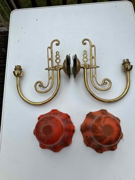 Photo of free Brass Wall Lights (Catchgate Plantation NN12) #1