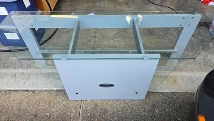 Photo of free TV stand with Glass Top and Shelf (SW Portland/NW Lake Oswego) #3
