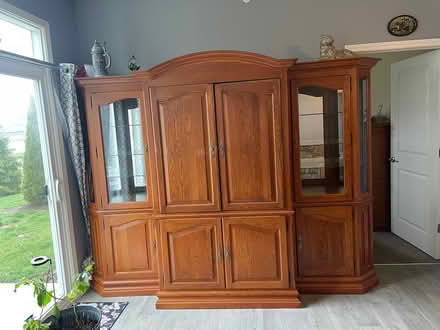 Photo of free Entertainment hutch/curio (Near Rt 25 $ Rt 56) #3