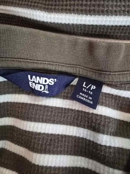 Photo of free Green White Striped Shirt L/P 14-16 (West 7th) #4