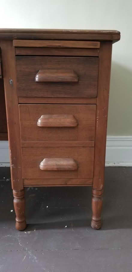 Photo of free Antique oak desk (Annex) #2