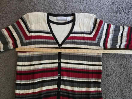 Photo of free Red White Black Striped Sweater Top (West 7th) #2