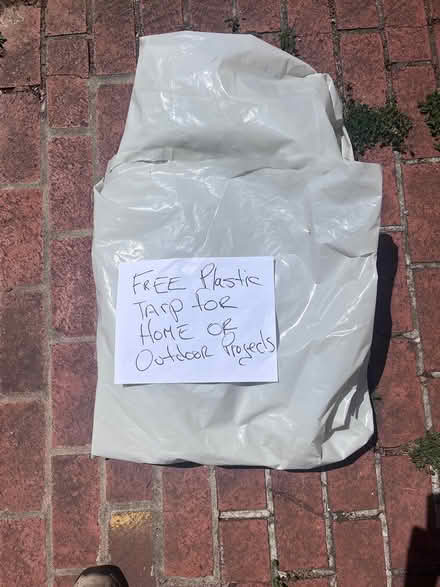 Photo of free Clear plastic tarp for home project (200th block off 13Th St SE) #1