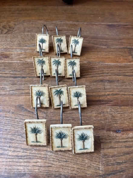 Photo of free Set of 12 Shower Curtain Hooks (Clason Point Bronx NY) #1