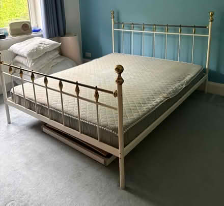 Photo of free King size bed and mattress (Riddlesden) #1