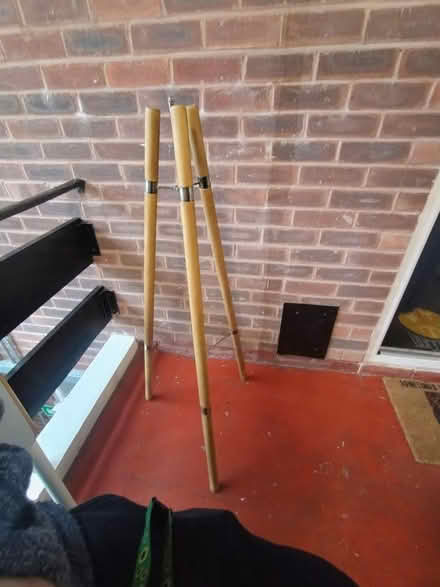 Photo of free Wooden tripod floor lamp - project (Stretford M32) #1