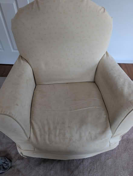 Photo of free Yellow Gliding Armchair (North Cleveland Park) #1