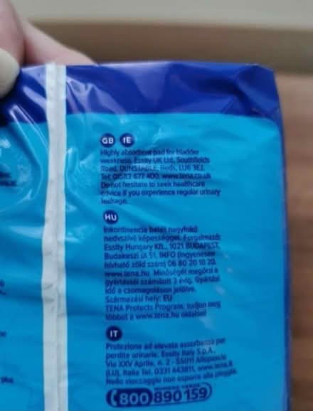 Photo of free Tena pads (Mitcham Eastfields CR4) #2