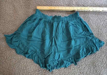 Photo of free Teal Ruffle Shorts Small (West 7th) #4